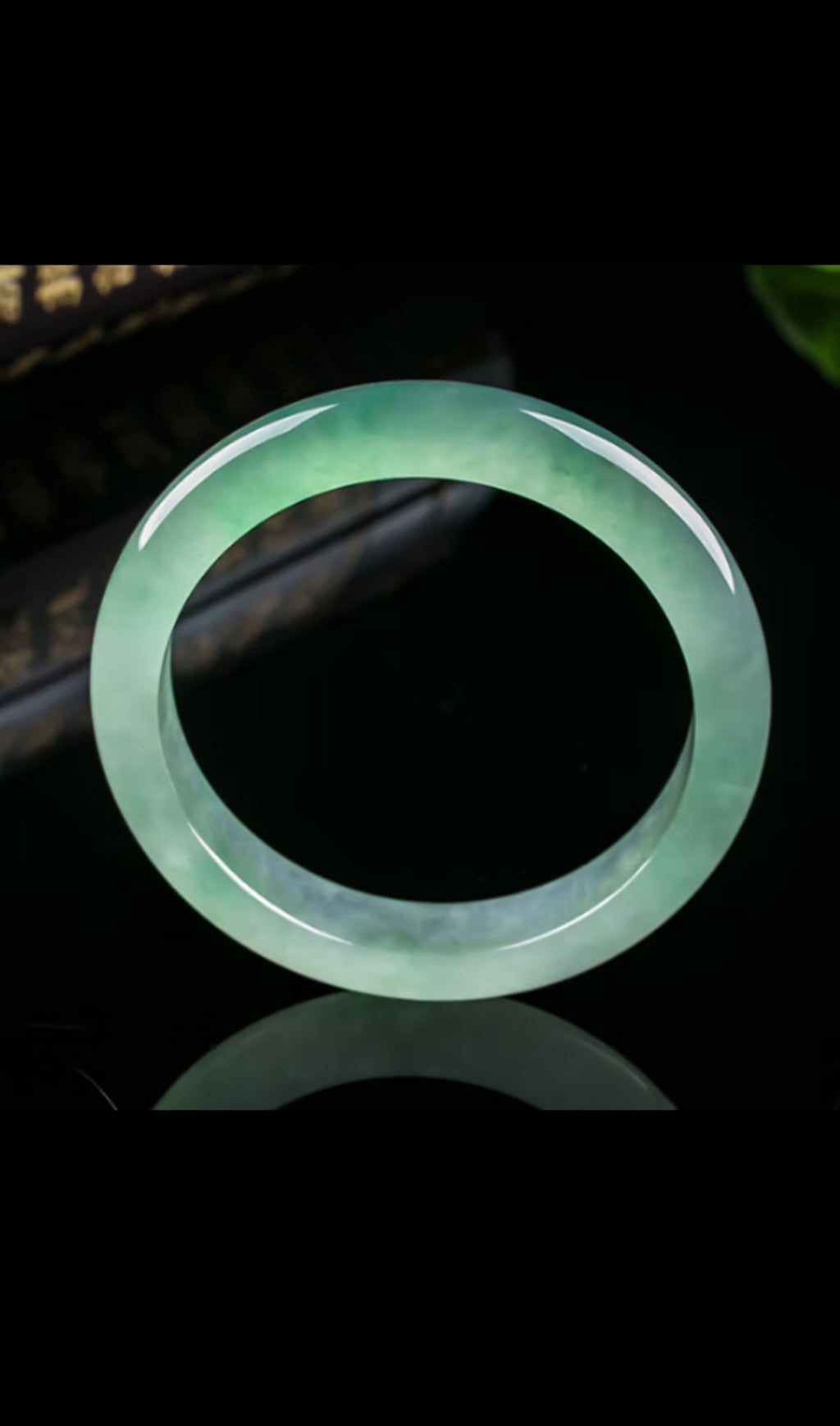 Burmese jade bracelet